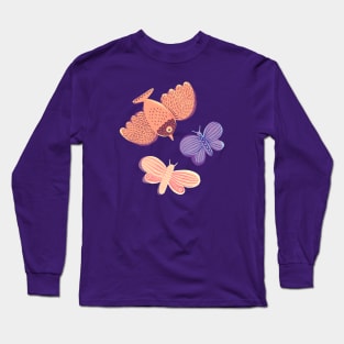 Bird and Butterflies Long Sleeve T-Shirt